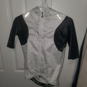 Women's Black and White Cycling Jersey